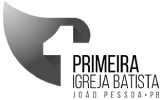 Logomarca da Primeira Igreja Batista em João Pessoa, conhecida como Primeira Jampa, que tem Estevam Fernandes como pastor titular. Primeira Jampa realiza a supervisão de mais de 100 células com o aplicativo célula.in.